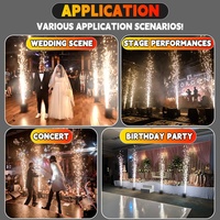 Machine à étincelles froides 750W pour mariage, DJ, fête, scène, avec télécommande, machine à fontaine d'étincelles froides