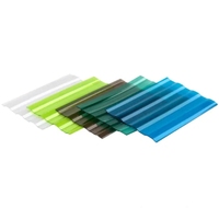 Plaques de toiture en polycarbonate ondulé modernes pour serres, protection UV, résistantes aux intempéries et à la corrosion, épaisseur 0,8 mm-3 mm, ZHENDI