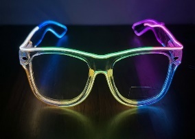 Gafas con luz LED discoteca EL persianas estroboscópicas inalámbricas KTV bar festival de música electrónica accesorios de ambiente universal - Product Image 2