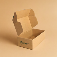 Boîtes d'expédition en papier kraft ondulé brun personnalisées, durables et écologiques, boîte de courrier postal