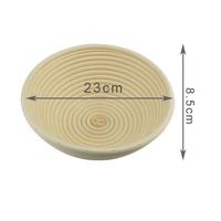 Panier de Fermentation pour Pain, Diverses Tailles, Rotin Indonésien Tressé, Plastique Écologique avec Housse en Tissu PROMO Marque Modèle CA032401