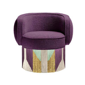 Sillón giratorio de diseño HEC Mid-Century, sofá de terciopelo de lujo para sala de estar, bar y muebles de Club - Product Image 4