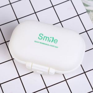 2025 High Quality <b>Portable</b> Plastic Shaker Bottle Pill Box Custom Made Pill Box with <b>Lock</b> Four Small Points - Product Image 4