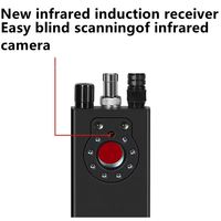 K19 RF Signal GSM GPS Enregistrement Détecteur de Bug Anti Espion Caméra Cachée Finder pour la Sécurité Personnelle Hôtels Voyager