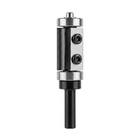 Mata Bor Router Miaorui Dual Bearing Flush Trim 8mm Shank dengan Mata Pisau yang Dapat Diganti untuk Pemotongan Kayu dan Ukiran CNC