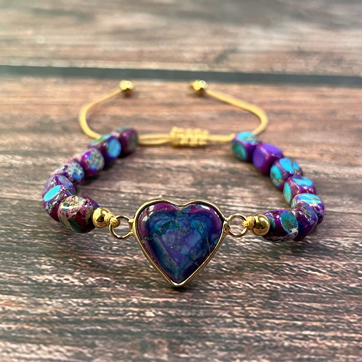 Purple Imperial Emperor Jasper Bracelet