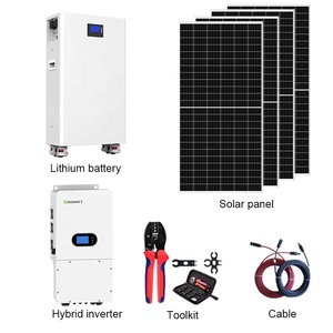 Système solaire hybride 10000W, hors réseau/sur réseau, usage domestique, batterie lithium-ion MPPT, monocristallin/polycristallin - Product Image 4