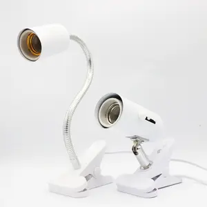110 V US Steckerwärmelampenständer für Reptilien mit 360 Grad drehbarem Schlauch und Clamp mit E27 Glühbirne Basking Light