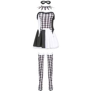 BAIGE Drag Queen vampiro payaso disfraz Halloween demonio Cosplay Plaid payaso uniforme disfraces - Product Image 2