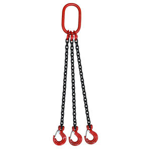 ステンレス鋼リフティングチェーン & ラウンドリングスリング付きカスタマイズ可能なマンガン鋼工業用チェーンフック - Product Image 2