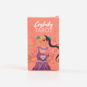 Cartas de alta calidad de fábrica, 78 unidades, 12x7cm, Crybaby Gold Edge con guía, Tarot, juego de mesa de oráculo inglés - Product Image 3