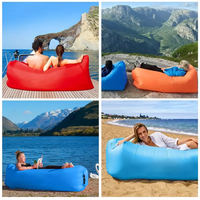 Canapé gonflable portable de style momie avec sac de couchage imperméable et anti-fuite pour les aventures en plein air