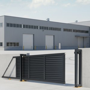 Elektrikli Konsol Kapı Alüminyum Alaşımlı Lineer Kapı Raylı Olmayan Sürgülü Kapı Tasarımı Mera, Çiftlik, Fabrika, Depo için - Product Image 2