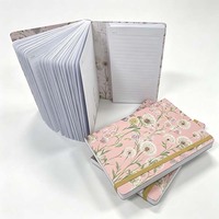 Carnet de notes personnalisé OEM/ODM à spirale, impression florale, journal, cahier d'exercices pour étudiants, cadeau de bureau, impression de carnets