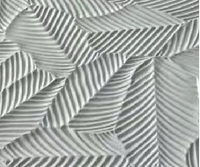 Revêtement mural en pierre 3D effet feuille de bananier |   Panneau mural flexible 1200*3000mm pour hall d'hôtel de luxe et intérieur de boutique