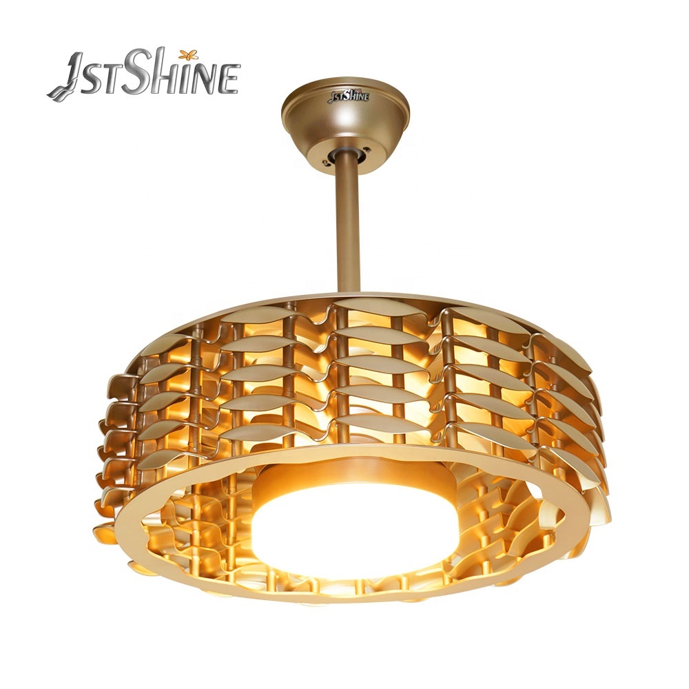 1stshine уникальный дизайн 22 дюймов бесщеточный Инвертор постоянного тока энергосберегающие silent светодиодные фонари стола потолочного вентилятора
