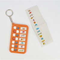 Carte d'autodiscipline pour enfants Liste de contrôle en plastique Feuille de gestion du temps Planification des tâches Mémo Porte-clés Jouets à vendre