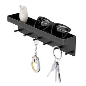 Portachiavi per parete 6 ganci ganci portachiavi in acciaio inossidabile per adesivo da parete portachiavi da parete Organizer per posta appendiabiti per ufficio a casa - Product Image 1