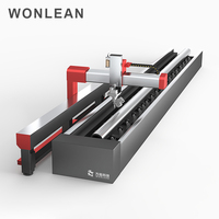 WONLEAN automatique 5 axes plaque jet d'eau cutter cnc tuyau en acier machine de découpe au jet d'eau