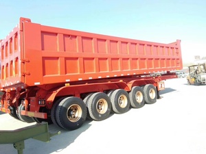 EAST Heavy Duty 40ft 5 ejes 100 toneladas 150 toneladas 200t transporte de piedra equipo de inclinación semirremolque volquete - Product Image 6