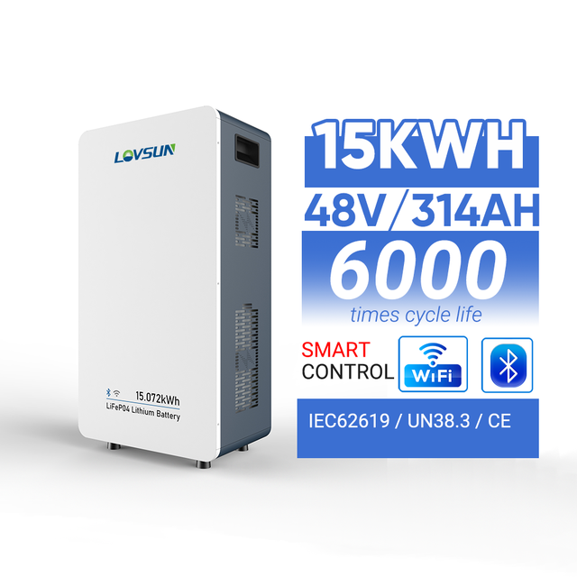 High Capacity Home 15kWh LiFePO4 Battery 6000 Cycles Solar Energy Storage Battery Floor Type 48V 314Ah Battery Pack