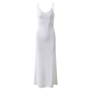 Nuovo <span class=keywords><strong>Abito</strong></span> Elegante con Decorazioni di Perline, Maniche Corte, Lavorazione a <span class=keywords><strong>Maglia</strong></span>, Vestibilità Slim, Collo Tondo, Patchwork <span class=keywords><strong>Plissettato</strong></span> per Donne - Product Image 2