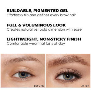 LOW MOQ Gel <span class=keywords><strong>de</strong></span> cejas Maquillaje Gel <span class=keywords><strong>de</strong></span> cejas resistente al agua Mascara Dark Brunette Eyebrow Tint Crema <span class=keywords><strong>de</strong></span> cejas <span class=keywords><strong>de</strong></span> larga duración - Product Image 3