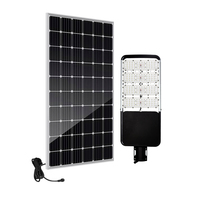 Lampe solaire de rue étanche IP66 80W pour autoroute, contrôleur MPPT, angle de faisceau 140°, télécommande, construction en aluminium