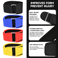 Ceinture de musculation AKADY - Polyester et nylon 5 mm d'épaisseur - Soutien dorsal réglable pour squats, lunges, soulevés de terre et thrusters - Unisexe