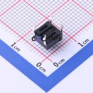TC-6610-5.5-160G Tactile Switch Through hole-4P,6x6mm Switch Single Pole Single Throw Round Button 1.6N Through Hole - Product Image 2