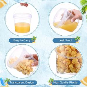 Gobelets jetables en plastique PP transparent de 700 ml pour les boissons aux fruits et au thé - Product Image 4
