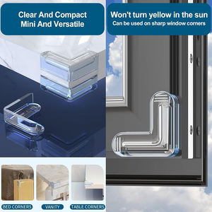 L-şekilli temizle köşe koruyucuları mobilya köşe kenar masa minder koruyucu koruyucular için bebek çocuk geçirmez köşe - Product Image 4