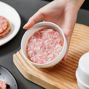 1 pièce Presse à galettes de <span class=keywords><strong>hamburger</strong></span> manuelle en PP, pour galettes de bœuf, galettes de crevettes et autres aliments, avec poignée confortable, pour galettes <span class=keywords><strong>maison</strong></span> - Product Image 2