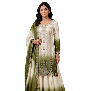 THIS <b>WEDDING</b> SEASON WEAR OUR BEAUTIFUL SEQUENCE EMBROIDERED <b>TOP</b> PLAZZO WITH DUPATTA - Product Image 1
