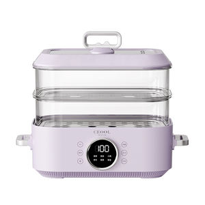 Pot à vapeur électrique 15 <span class=keywords><strong>litres</strong></span> poêle à vapeur électrique cuiseur vapeur avec PC vapeur - Product Image 2