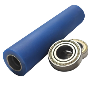 Nhiệm vụ nặng nề tải PU bánh xe 4 ''5'' 6 ''8'' inch rắn Polyurethane Đúc Bánh xe cao su Urethane vật liệu xử lý các bộ phận thiết bị - Product Image 1