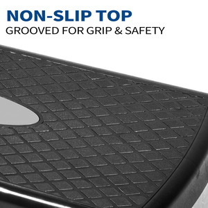 Nhà Máy Outlet tập thể dục trong nhà tập thể dục Aerobic bước <span class=keywords><strong>Board</strong></span> <span class=keywords><strong>ABS</strong></span> Chất liệu màu đen màu xám nền tảng cho Aerobic và cơ thể xây dựng - Product Image 6