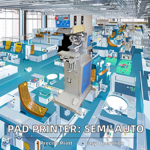 単色空気圧パッド印刷機半自動グラビア印刷機（ペンキャップ、眼鏡、カップ、おもちゃのロゴ、カスタムブランディング、チューブ印刷用） - Product Image 2