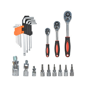 ZHCY 150 Piece Ratchet Wrench Set 1/4 In Socket Drive Chromium Vanadium Steel Home Mechanical Repair Tool Kit - Product Image 1