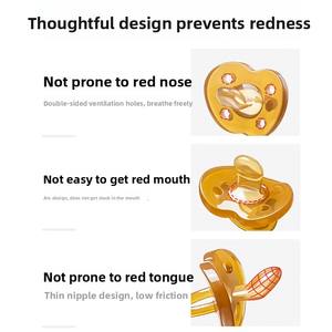 Lot de 2 sucettes souples en silicone à débit lent, motif dessin animé, avec boîte de rangement portable pour bébé - En stock, <span class=keywords><strong>livraison</strong></span> <span class=keywords><strong>rapide</strong></span> - Product Image 2