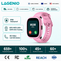 Montre connectée pour enfants LAGENIO Agent K3 4G avec GPS+LBS+WIFI, appels vidéo, batterie 770 mAh, SOS, appels vidéo, mode IP68, montre connectée pour enfants