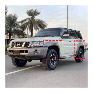 Maictop ชุดบังโคลนล้อสีดำอุปกรณ์เสริมสำหรับรถยนต์ Nissan <span class=keywords><strong>Patrol</strong></span> <span class=keywords><strong>Gu</strong></span> อุปกรณ์เสริม Y61 2005 + - Product Image 6