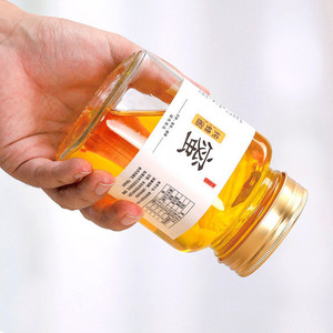 <span class=keywords><strong>Pot</strong></span> à <span class=keywords><strong>miel</strong></span> carré en verre <span class=keywords><strong>de</strong></span> qualité alimentaire, vide, transparent, avec couvercle doré, pour l'emballage <span class=keywords><strong>de</strong></span> <span class=keywords><strong>miel</strong></span> et <span class=keywords><strong>de</strong></span> confiture, étiquette personnalisée, <span class=keywords><strong>500g</strong></span> 1kg - Product Image 4