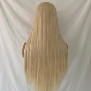 <span class=keywords><strong>Perruque</strong></span> Cosplay style chinois ancien Costume de veuve cheveux artificiels longs cheveux raides noir blanc argent or - Product Image 1