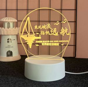 Luxury Acrylic LED Heart Night Light Decorative Desktop <b>Ornament</b> Creative Novelty Company Branding Gifts - Product Image 4