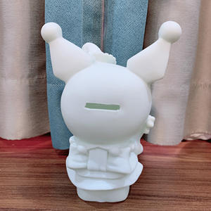 NOUVEAU Art Crafts Fluid Bear DIY Doll Toys Cute Cat Figures Popular Vinyl Acrylic Painting Piggy Bank for Children Christmas Gift - Product Image 4