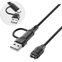Câble de données et de chargement micro-USB rapide 5A 2-en-1 compatible avec les montres et écouteurs Garmin Fenix 8/7S 5X/6S Venu 2S