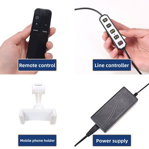 <span class=keywords><strong>Lampe</strong></span> LED <span class=keywords><strong>sur</strong></span> <span class=keywords><strong>pied</strong></span> demi-lune transfrontalière pour broderie <span class=keywords><strong>de</strong></span> cils, protection oculaire, sans ombre, pour nail art et tatouage des sourcils - Product Image 2
