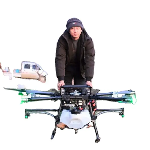 DIY Wheelbase RichenPower Y-16 Agri 16L Hybrid Electric Agricultural Spraying Drone With Water Tank 20 mins Flight Time