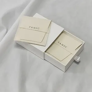 Custom Logo Ring Paper Luxury Small White 'Jewlery' Box